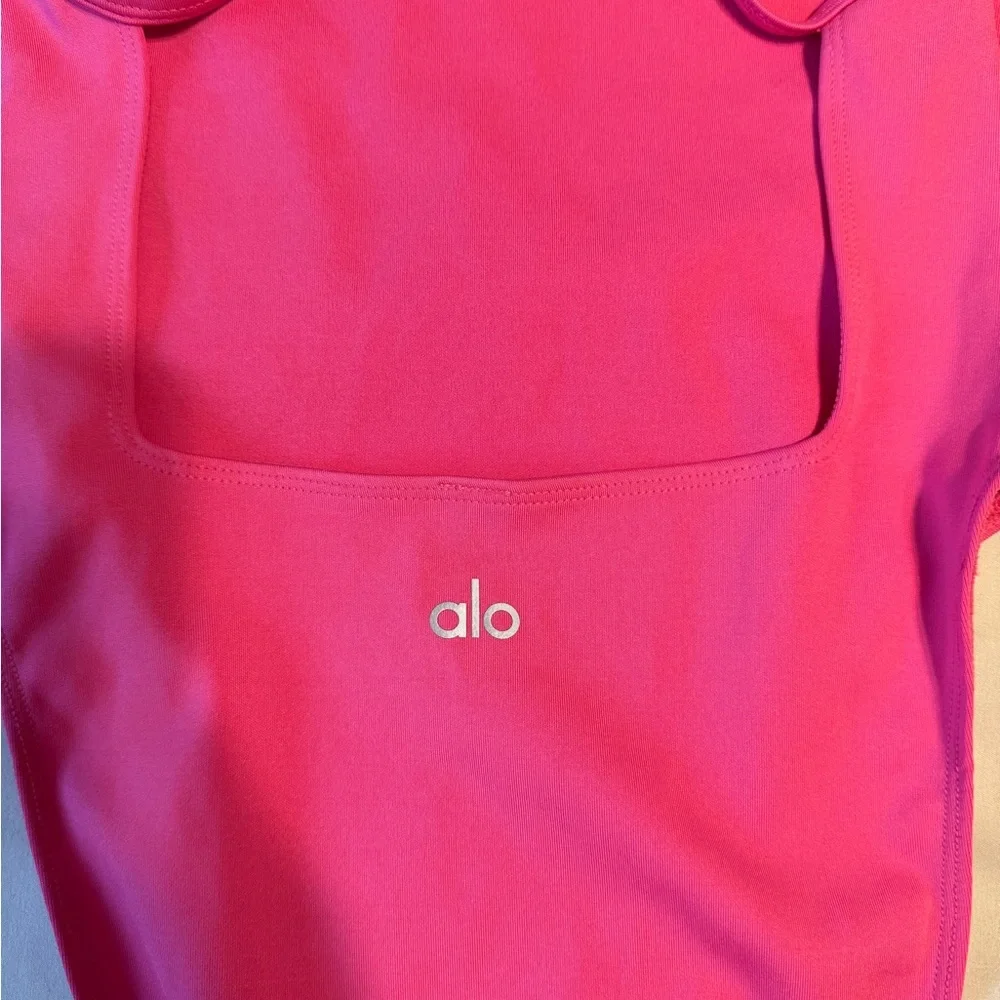 ALO Yoga Hot Pink One-Piece Swimsuit - Picture 2 of 7